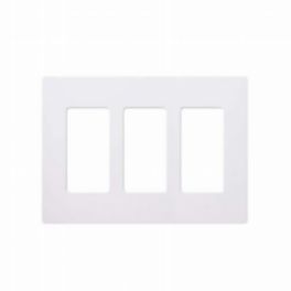 Lutron  Lutron Claro 3 Gang Wallplate – White