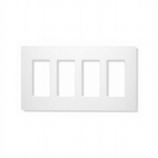 Lutron Claro 4 Gang Faceplate – White