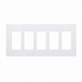 Lutron  Lutron CLARO WALLPLATE 5 GANG        WHITE
