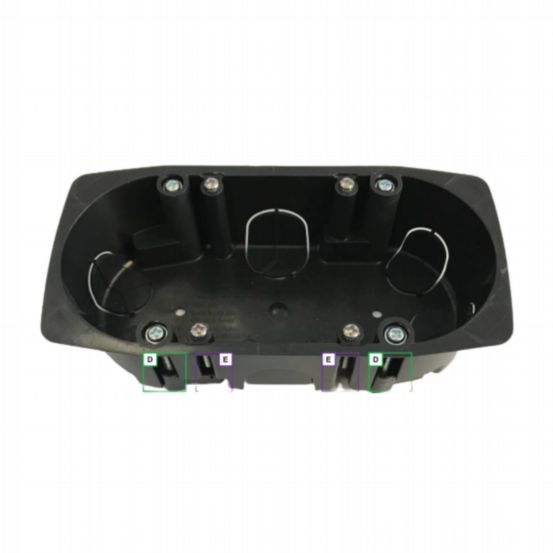 Lutron International Style Round Wallbox – Palladiom® 3-Column