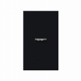 Lutron  Lutron HomeWorks® QS Wired seeTouch® Architectural Keypad – Non-Insert Style 1 Button Keypad - Black
