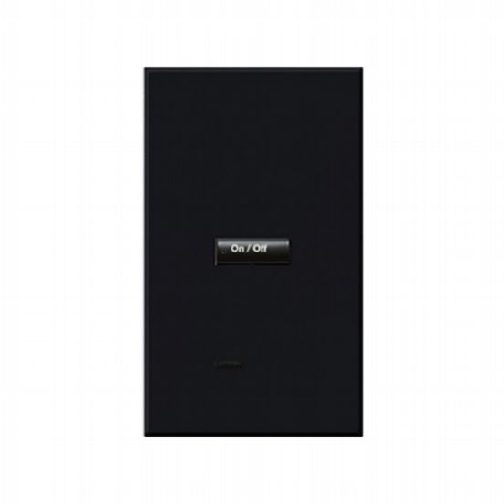 Lutron HomeWorks® QS Wired seeTouch® Architectural Keypad – Non-Insert Style 1 Button Keypad - Black