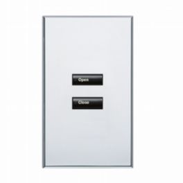 Lutron  Lutron HomeWorks® QS Wired seeTouch® Architectural Keypad – Non-Insert Style 2 Button Keypad - Bright Chrome