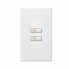 Lutron  Lutron HomeWorks® QS Wired seeTouch® Architectural Keypad – Non-Insert Style 2 Button Keypad - White