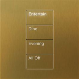 Lutron  Palladiom Keypad. Square Style 2 Column 2 Button Left/Right with Predefind Engraving
