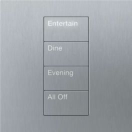 Lutron  Palladiom Keypad. Square Style 1 Column 3 Button Raise/Lower Complete Unit
