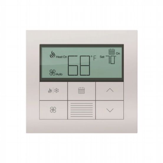 Lutron HomeWorks Palladiom Thermostat – Bright Chrome