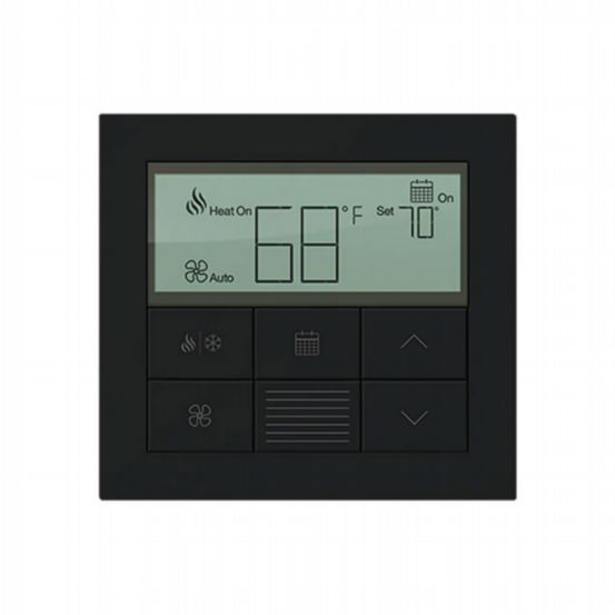 Lutron HomeWorks Palladiom HVAC Controller (Thermostat) - Black Plastic