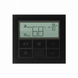 Lutron  Lutron HomeWorks Palladiom Thermostat – Clear Black Glass