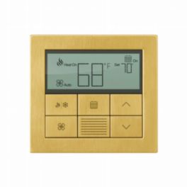 Lutron  Lutron HomeWorks Palladiom Thermostat – Satin Brass