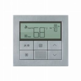 Lutron  Lutron HomeWorks Palladiom Thermostat – Satin Chrome