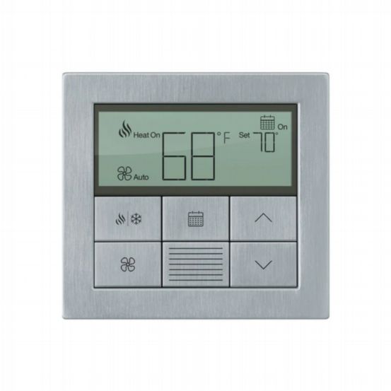 Lutron HomeWorks Palladiom Thermostat – Satin Chrome