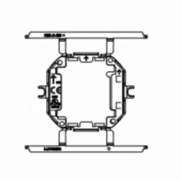 Lutron  Lutron HomeWorks Wired Alisse Keypad Base Unit Round Backbox Three Column Adapter
