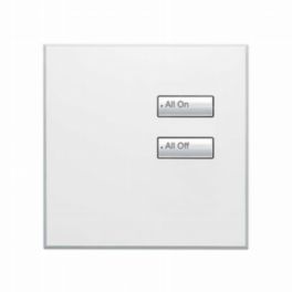 Lutron  Lutron Wired International seeTouch® Keypad – 2 Button (Non-Insert) – Arctic White