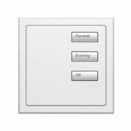 Lutron  Lutron Wired International seeTouch® Keypad – Insert Style 3 Button - Arctic White