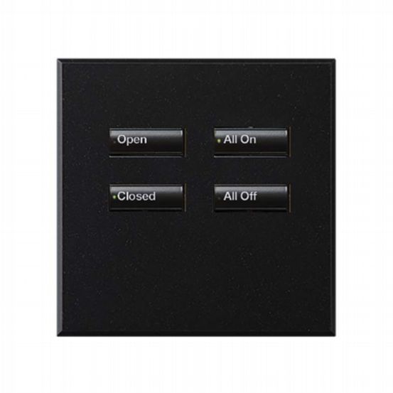 Lutron Wired International seeTouch® Keypad – 4 Button (Non-Insert) – Mica