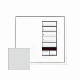 Lutron  Lutron Wired International seeTouch® Keypads – Non-Insert Style 5 Button with Raise/Lower and IR - Bright Chrome