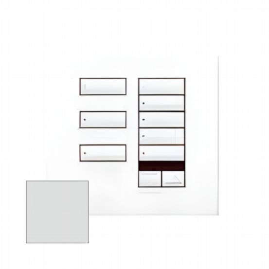 Lutron Wired International seeTouch® Keypads – Non-Insert Style 8 Button with Raise/Lower and IR - Bright Chrome