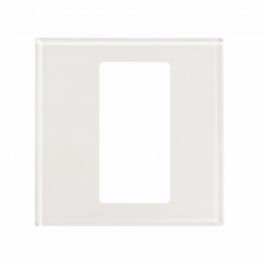 Lutron  Lutron Pico 1 Gang Faceplate – Clear White Glass