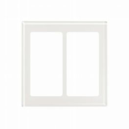 Lutron  Lutron Pico Wireless Faceplate – Double Opening (Clear White Glass)
