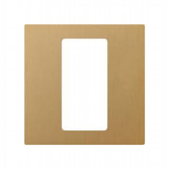 Lutron Pico Single Opening Square Faceplate – Satin Brass