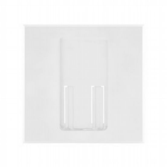 utron Pico Wireless Faceplate Single opening - Unfinished Brass/White Back CPN7204