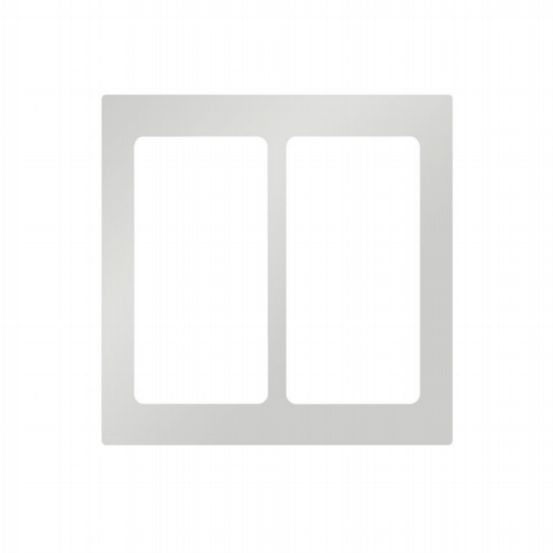 Lutron Pico Wireless Faceplate – Double Opening (2-Column) – Bright Chrome