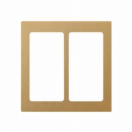 Lutron  Lutron Pico Wireless Faceplate – Double Opening (2-Column) – Satin Brass