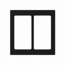 Lutron  Lutron Pico Double Opening Square Faceplate – Black