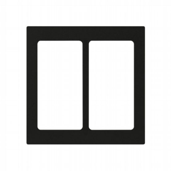 Lutron Pico Double Opening Square Faceplate – Black