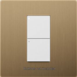 Lutron  Lutron RadioRA 3 Vierti Single Faceplate – Aged Brass