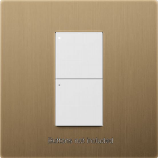 Lutron RadioRA 3 Vierti Single Faceplate – Aged Brass