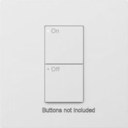 Lutron  Lutron RadioRA 3 Vierti Single Faceplate – Arctic White