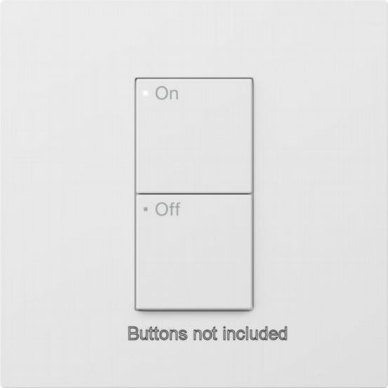 Lutron RadioRA 3 Vierti Single Faceplate – Arctic White