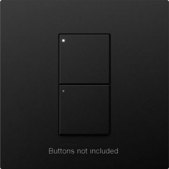 Lutron RadioRA 3 Vierti Single Faceplate – Black