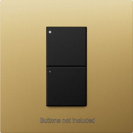 Lutron RadioRA 3 Vierti Single Faceplate – Brushed Brass