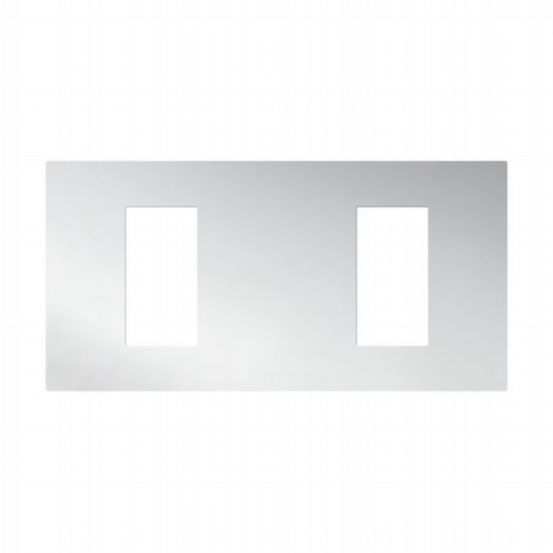 Lutron RadioRA 3 Vierti Dual Faceplate – Bright Chrome