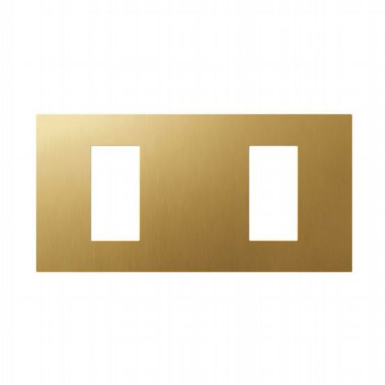 Lutron RadioRA 3 Vierti Dual Faceplate – Brushed Brass