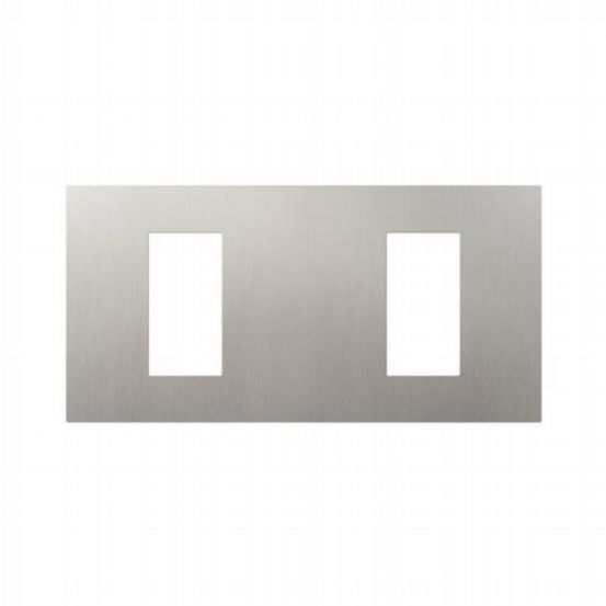 Lutron RadioRA 3 Vierti Dual Faceplate – Satin Nickel
