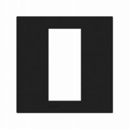 Lutron  Lutron Palladiom Square Style 1-Column Faceplate – Black
