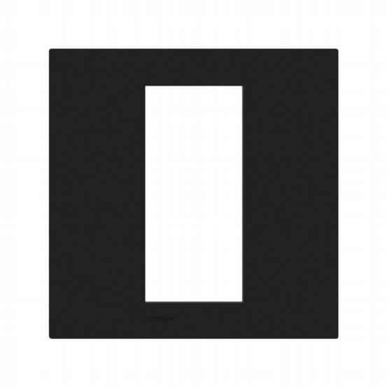 Lutron Palladiom Square Style 1-Column Faceplate – Black