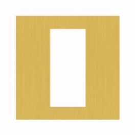 Lutron  Lutron Palladiom Square Style 1-Column Faceplate – Satin Brass
