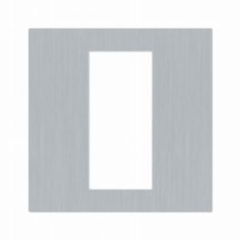 Lutron  Lutron Palladiom Square Style 1-Column Faceplate – Satin Chrome