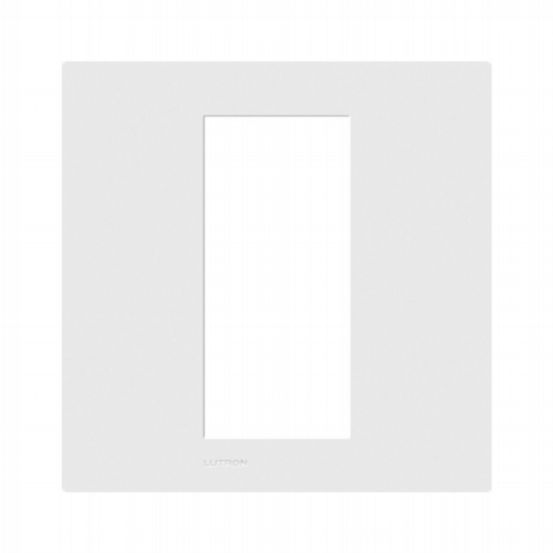 Lutron Palladiom Square Style 1-Column Faceplate – White