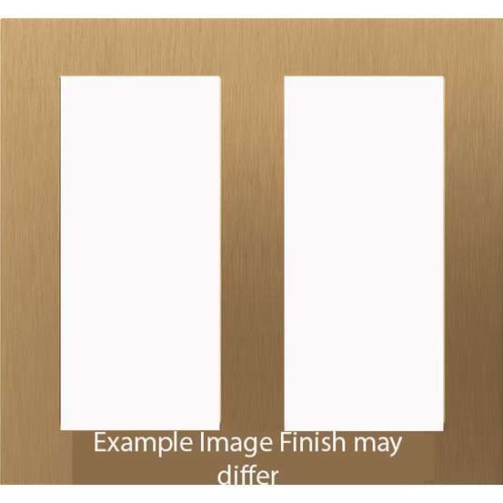 Palladiom Square Style Faceplates 2 Column Clear Glass