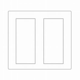 Lutron  Lutron Palladiom Square Style 2-Column Faceplate – Antique Bronze