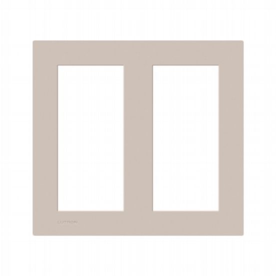 Lutron Palladiom Square Style 2-Column Faceplate – Taupe