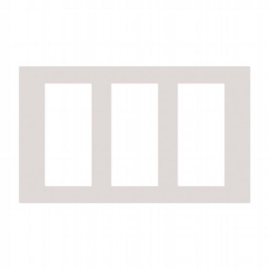 Lutron Palladiom Square Style 3 Column Faceplate Kit - Bright Chrome