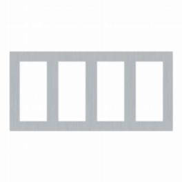 Lutron  Lutron Palladiom Square Style 4 Column Faceplate Kit - Satin Chrome