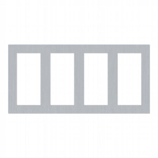 Lutron Palladiom Square Style 4 Column Faceplate Kit - Satin Chrome